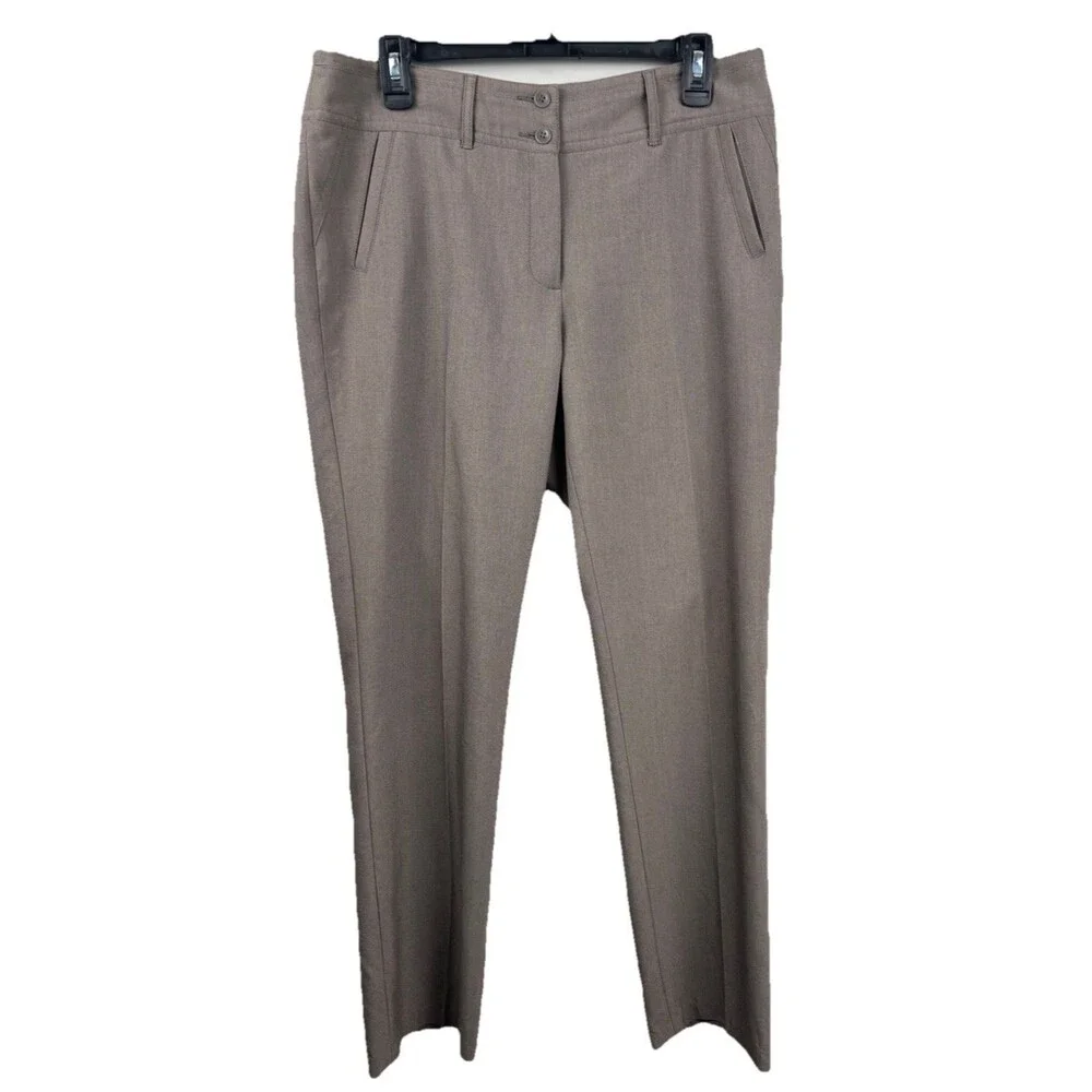 Tribal Women's Brown Stretch Pants Size 10 Core Office Workwear Minimalist